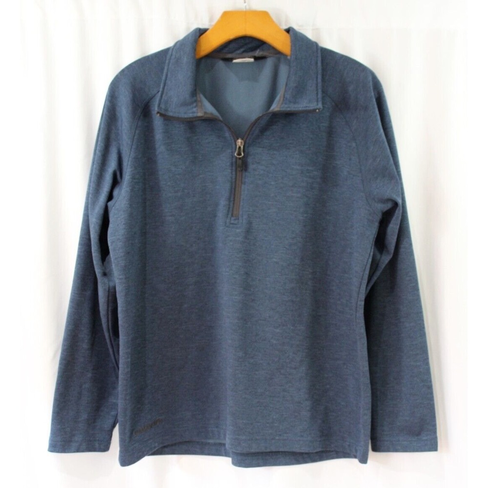 Boulder Gear Womens Blue Long Sleeve Zipper Neckline Pullover M